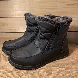 Totes Weather Footwear Fur Snow Boots Women’s Size 10